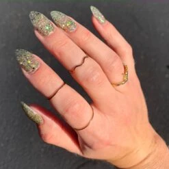 D769 Thrill Green Glitter Dip Powder 7 D769 Thrill Green Glitter Dip Powder -Revel Nail Shop chunky glitter dip powder d769 thrill 34612079231174