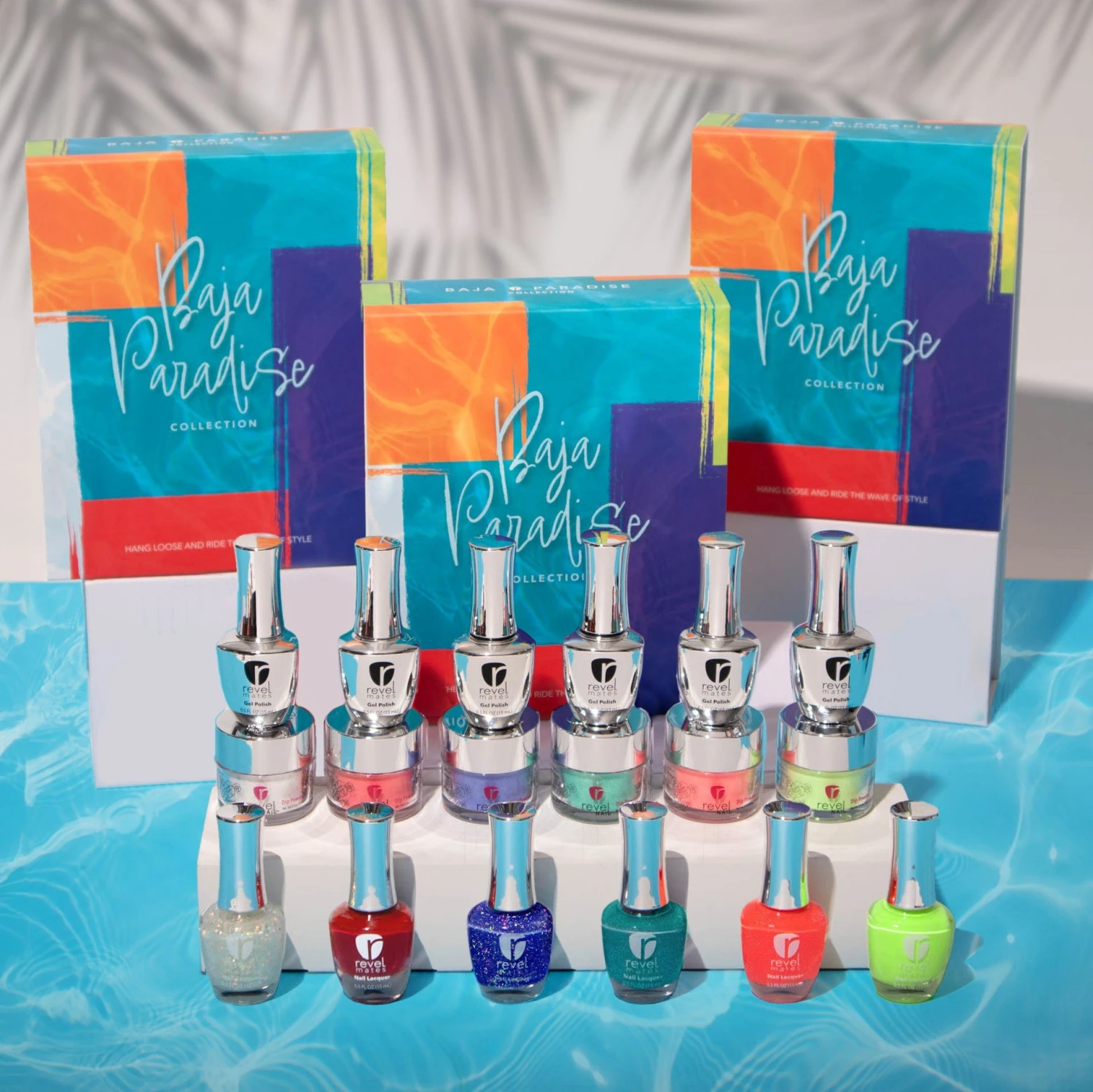 Baja Paradise Dip Powder + Gel Polish + Nail Polish Collection 3 Baja Paradise Dip Powder + Gel Polish + Nail Polish Collection