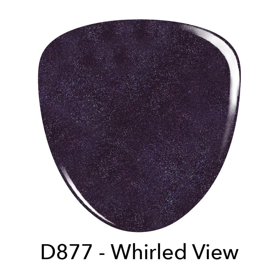 D877 Whirled View Purple Shimmer Polish + Dip Powder Set 5 D877 Whirled View Purple Shimmer Polish + Dip Powder Set - Image 3
