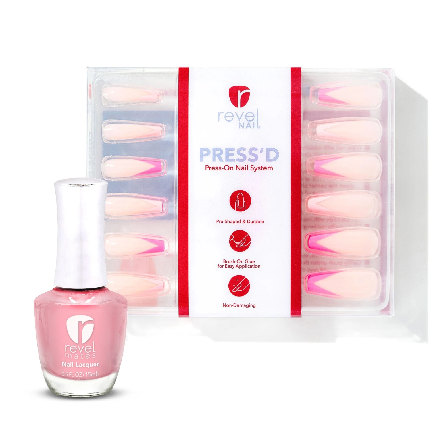 Pink Vendetta Press-Ons + D234 Hijinks Polish Bundle 3 Pink Vendetta Press-Ons + D234 Hijinks Polish Bundle