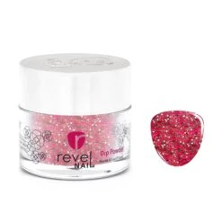 D666 Love Bird Red Glitter Dip Powder