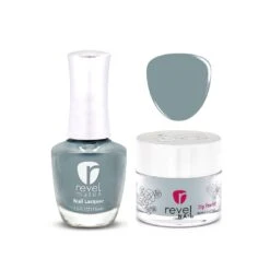 D461 Brisk Blue Crème Nail Polish + Dip Powder Set