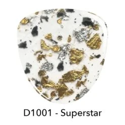 D1001 Superstar Gold Metallic Flake Dip Powder -Revel Nail Shop dip powder d1001 superstar gold metallic flake dip powder 35973252415686