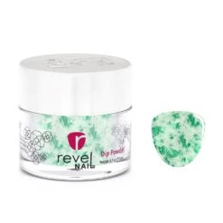 D1007 Fame Green Metallic Flake Dip Powder