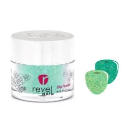 D1078 Lily Love Green Flake Dip Powder