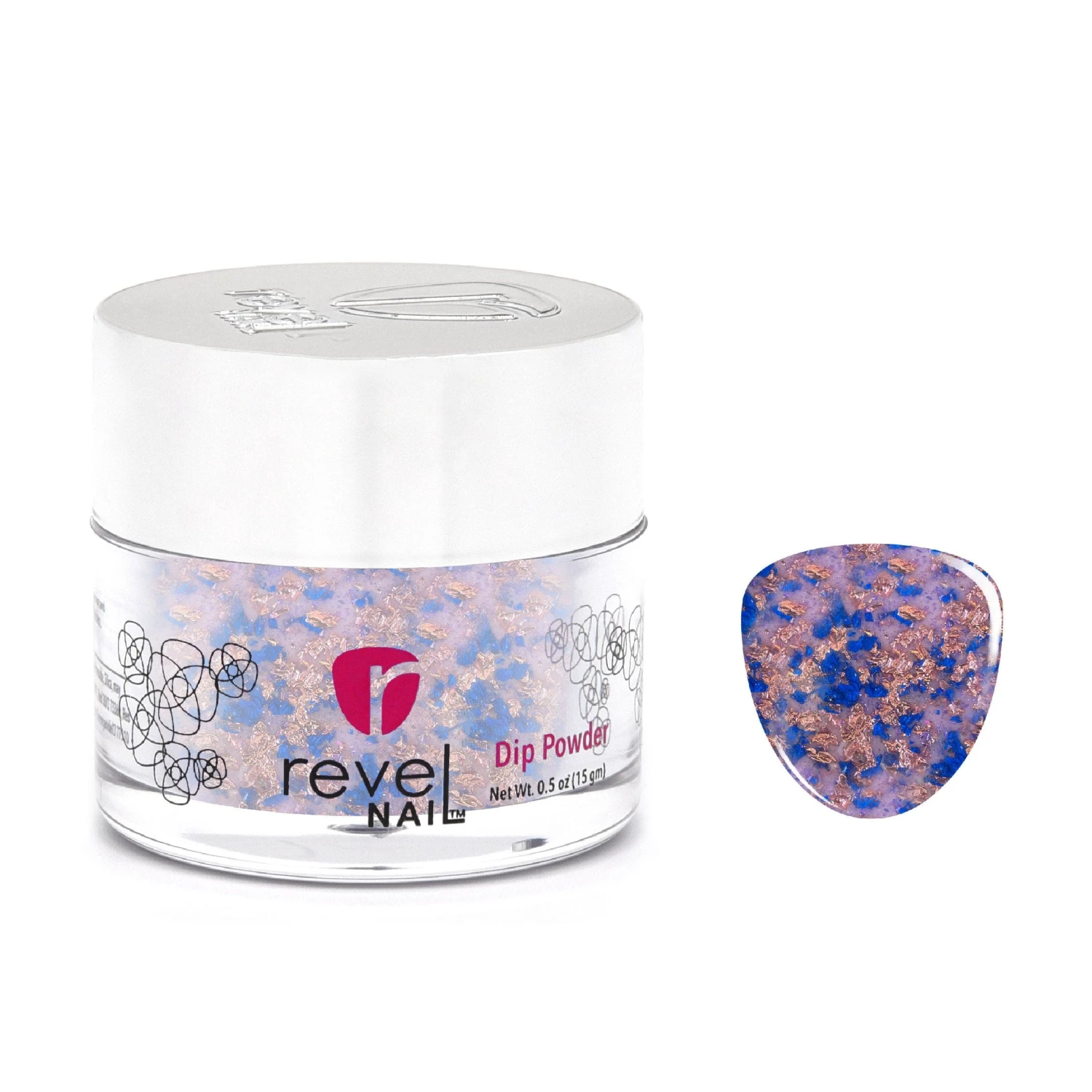 D1079 Happy Hydrangea Pink Flake Dip Powder 3 D1079 Happy Hydrangea Pink Flake Dip Powder