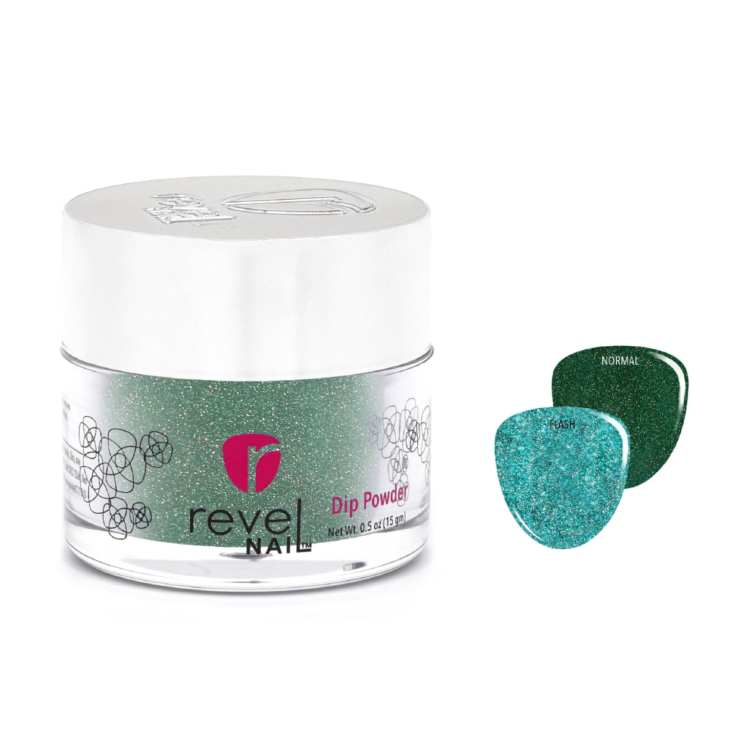D1091 Emerald Enchantment Green Glitter Dip Powder 3 D1091 Emerald Enchantment Green Glitter Dip Powder