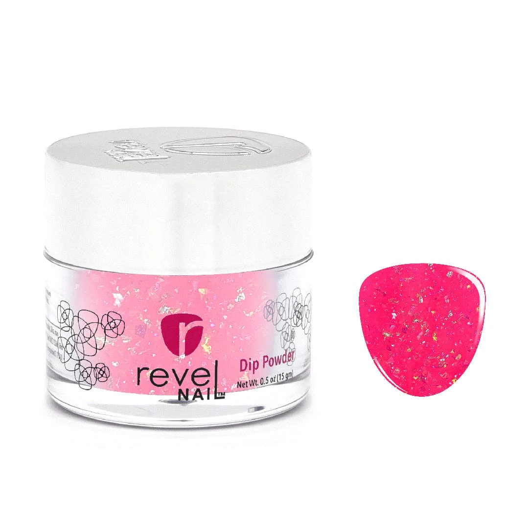 D631 Smooch Pink Flake Dip Powder 3 D631 Smooch Pink Flake Dip Powder