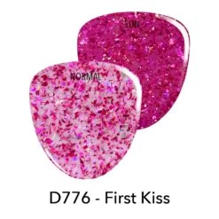 D776 First Kiss Pink Flake Dip Powder -Revel Nail Shop dip powder d776 first kiss pink flake dip powder 36164627366086
