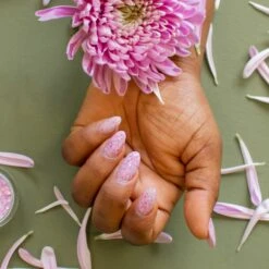 D818 Whimsy Wildflowers Pink Flake Dip Powder -Revel Nail Shop dip powder d818 whimsy wildflowers 35703724507334