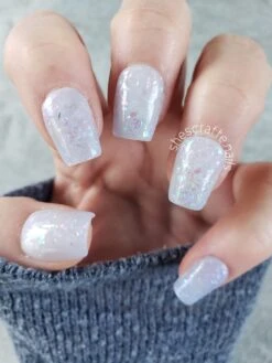 D821 Partly Cloudy Blue Flake Dip Powder -Revel Nail Shop dip powder d821 partly cloudy 35699135283398