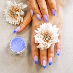 D821 Partly Cloudy Blue Flake Dip Powder -Revel Nail Shop dip powder d821 partly cloudy 35703728996550