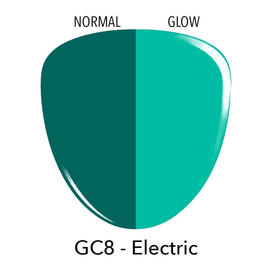 GC8 Electric Blue Glow Dip Powder 4 GC8 Electric Blue Glow Dip Powder - Image 2