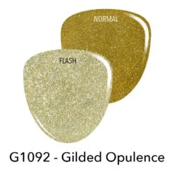 Revel Nail Shop -Revel Nail Shop gel polish g1092 gilded opulence gold glitter gel polish 36730573947078