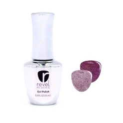 G1094 Rosy Radiance Pink Glitter Gel Polish