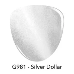 G981 Silver Dollar Silver 3D Cat Eye Magnetic Gel Polish -Revel Nail Shop gel polish g981 silver dollar silver magnetic gel polish 35799284678854