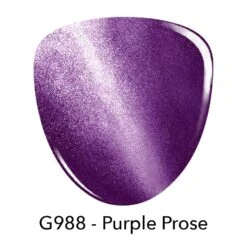 G988 Purple Prose Purple 3D Cat Eye Magnetic Gel Polish -Revel Nail Shop gel polish g988 purple prose purple magnetic gel polish 35799364796614