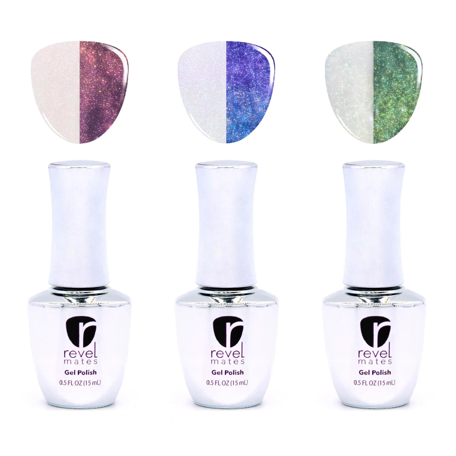 Glimmer Gel Polish Top Coat Trio 3 Glimmer Gel Polish Top Coat Trio