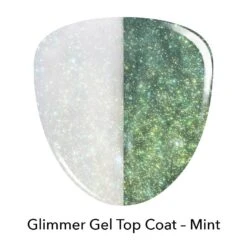 Mint Green Glimmer Gel Top Coat -Revel Nail Shop gel polish mint green glimmer gel top coat 35554343813318