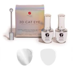 Silver Dollar 3D Cat Eye Magnetic Gel Polish Duo