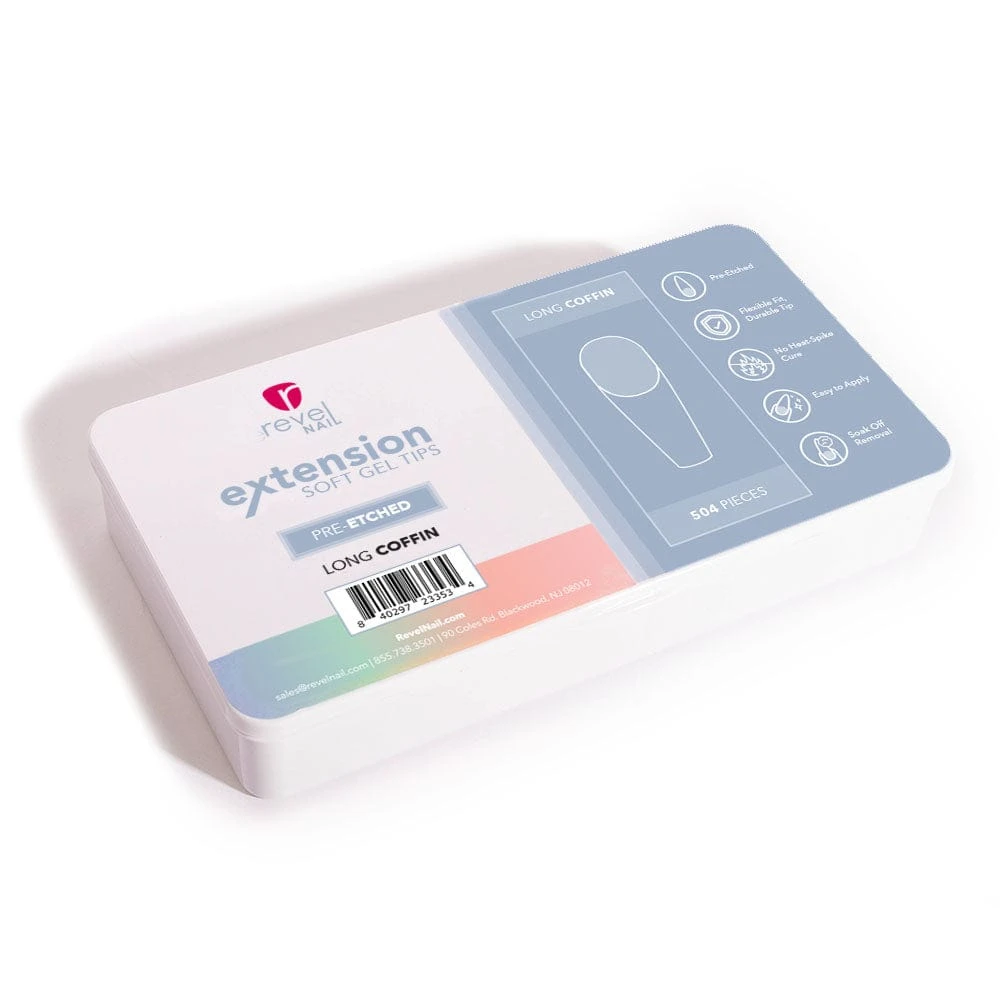 Soft Gel Nail Extensions | Long Coffin 3 Soft Gel Nail Extensions | Long Coffin