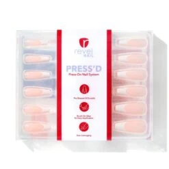 French Tipped Off | Gloss Extra Long Coffin Press-On Nails -Revel Nail Shop press ons french tipped off gloss extra long coffin press on nails 35340570362054