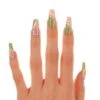 Groovy Greens | Gloss Long Coffin Press-On Nails -Revel Nail Shop press ons groovy greens gloss long coffin press on nails 35340579504326