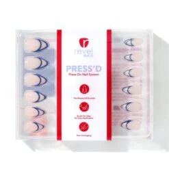 Santorini Dream | Gloss Medium Almond Press-On Nails -Revel Nail Shop press ons santorini dream gloss medium almond press on nails 35340804817094