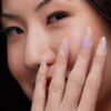 Taro Cream | Gloss Long Almond Press-On Nails -Revel Nail Shop press ons taro cream gloss long almond press on nails 35442022908102