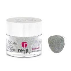D32 Isadora Silver Glitter Dip Powder