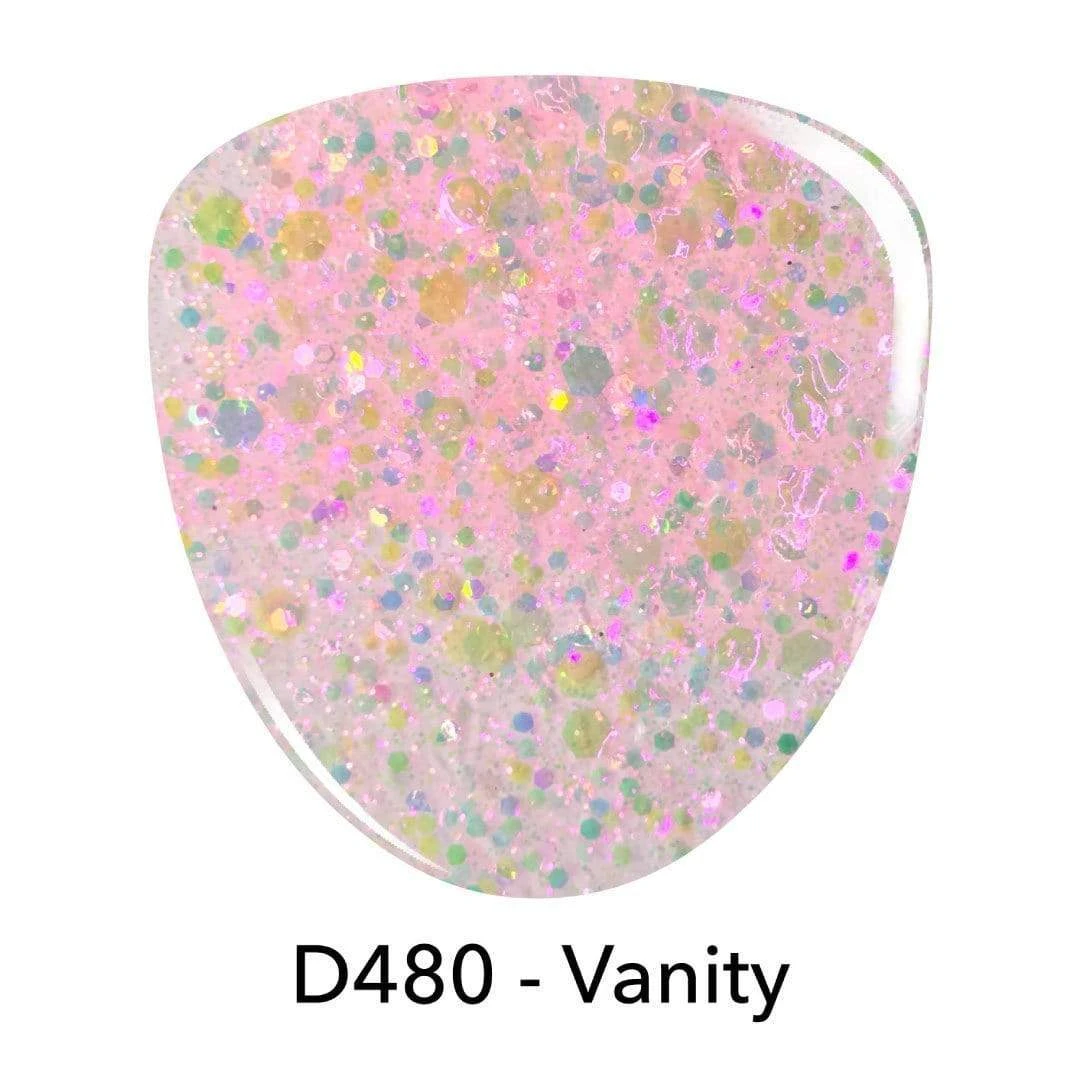 D480 Vanity Pink Glitter Dip Powder 4 D480 Vanity Pink Glitter Dip Powder - Image 2