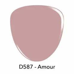D587 Amour Pink Crème Dip Powder -Revel Nail Shop revel nail dip powder d587 amour 23549678813382