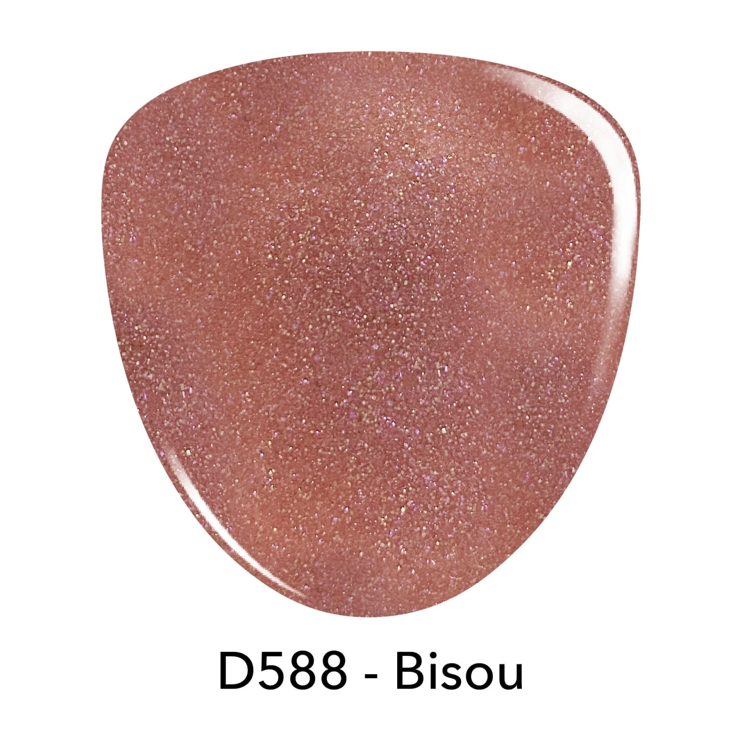 D588 Bisou Pink Glitter Dip Powder 5 D588 Bisou Pink Glitter Dip Powder - Image 3