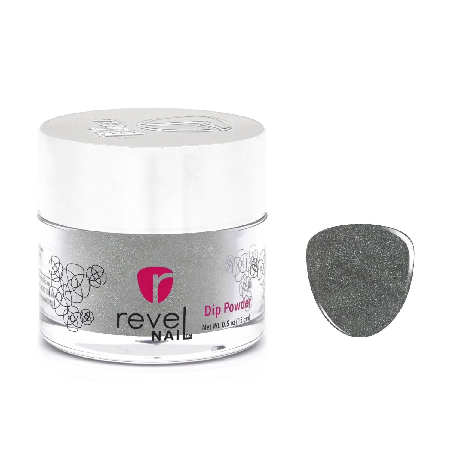 D704 Blade Gray Shimmer Dip Powder 3 D704 Blade Gray Shimmer Dip Powder
