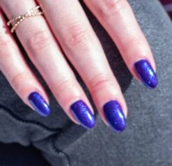 D728 Cyber Blue Shimmer Dip Powder -Revel Nail Shop revel nail dip powder d728 cyber 33686245408966