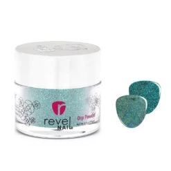 HC2 Stare Green Glitter Dip Powder