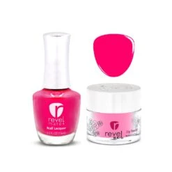 D722 Paramour Pink Crème Nail Polish + Dip Powder Set