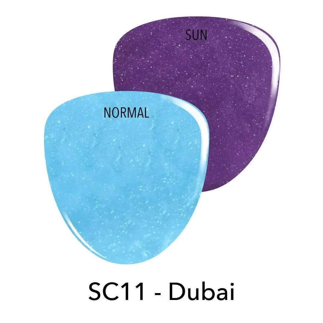 SC11 Dubai Blue Glitter Dip Powder 4 SC11 Dubai Blue Glitter Dip Powder - Image 2